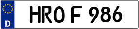 Truck License Plate